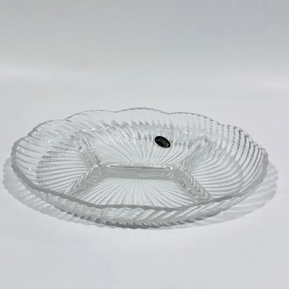 NOS Vintage Crystal Clear Studios Ashford Pattern‎ Oval Sectional Style# 323902